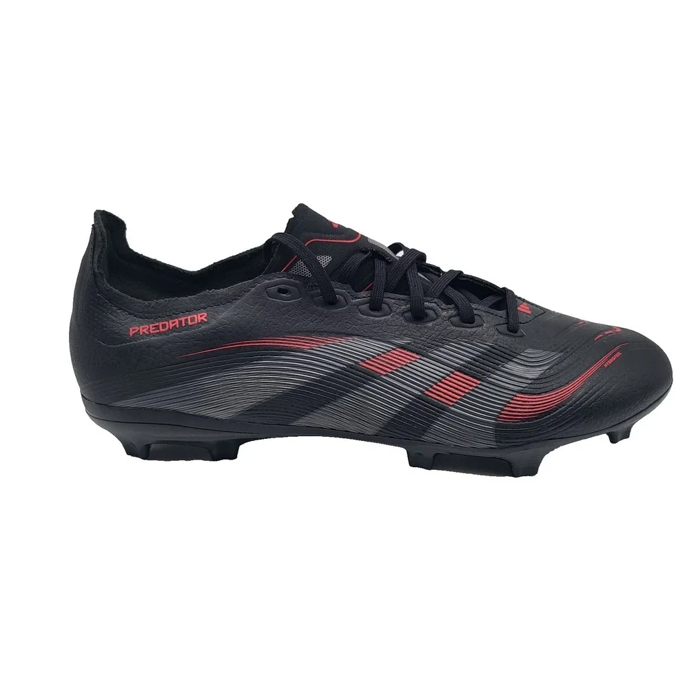 Adidas Predator‎ League FG MG Mens 12 Black Red Soccer Cleats ID1328 NWOB